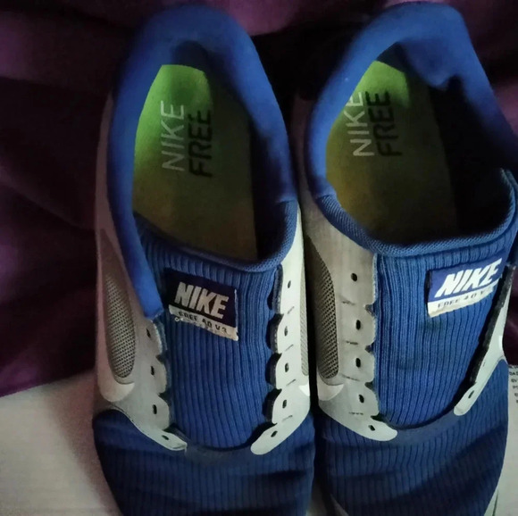 Nike Free 4.0 V3 Men's Running Shoes 2013 Blue Gray - Picture 6 of 8